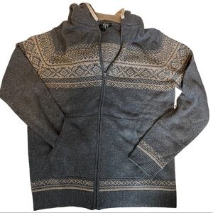 Simons LE31 cozy wool zipup pattern sweater